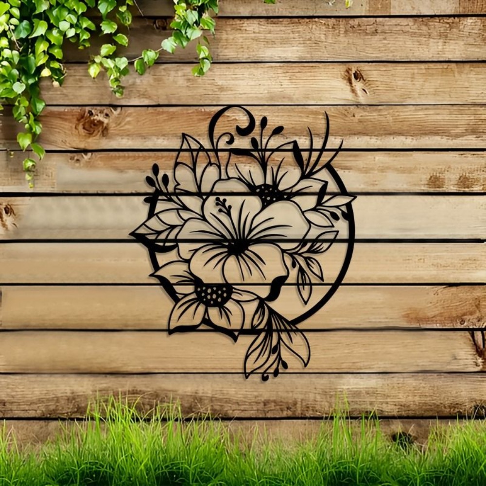 Art Craft Room - CIFBUY Metalowa Dekoracja Ścienna Lilia Kwiat