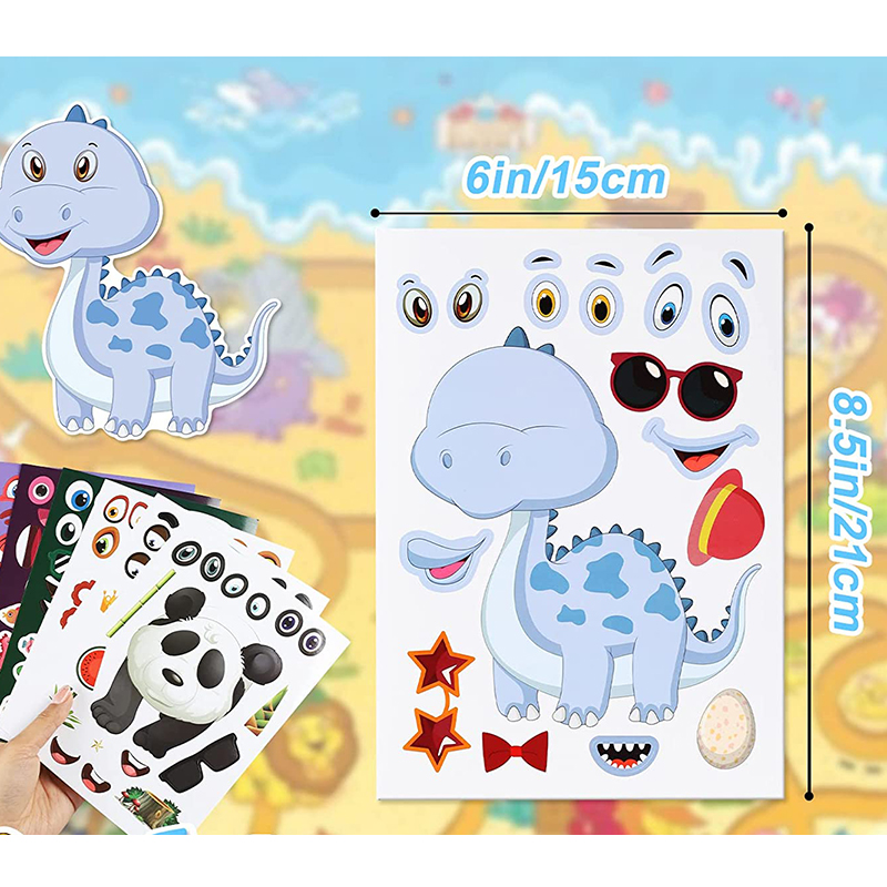 12/24 Arkusze Naklejki na twar – Art And Craft Zoo Animals recenzja i cena