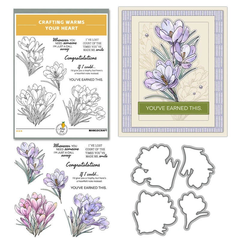 Wykrojniki Zephyranthes Candid – Rubber Stamp Blank recenzja i cena