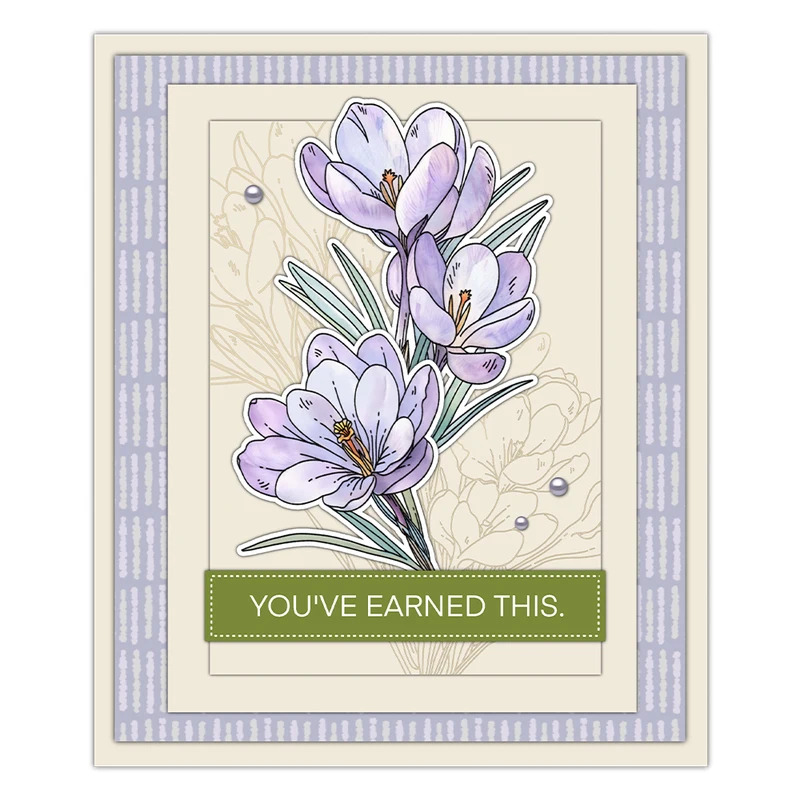 Wykrojniki Zephyranthes Candid – Rubber Stamp Blank recenzja i cena