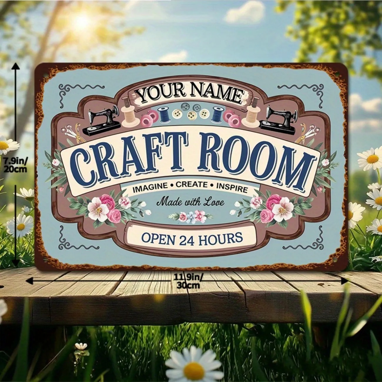 Metalowa tabliczka z własnym i – Art Craft Room recenzja i cena