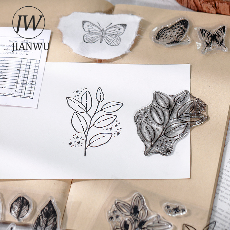 JIANWU minimalistyczny czarny  – Rubber Stamp Blank recenzja i cena