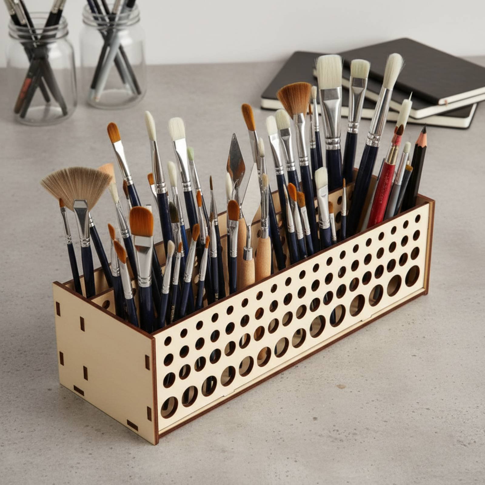 Stojak na pędzle z 67 otworami – Art Craft Room recenzja i cena