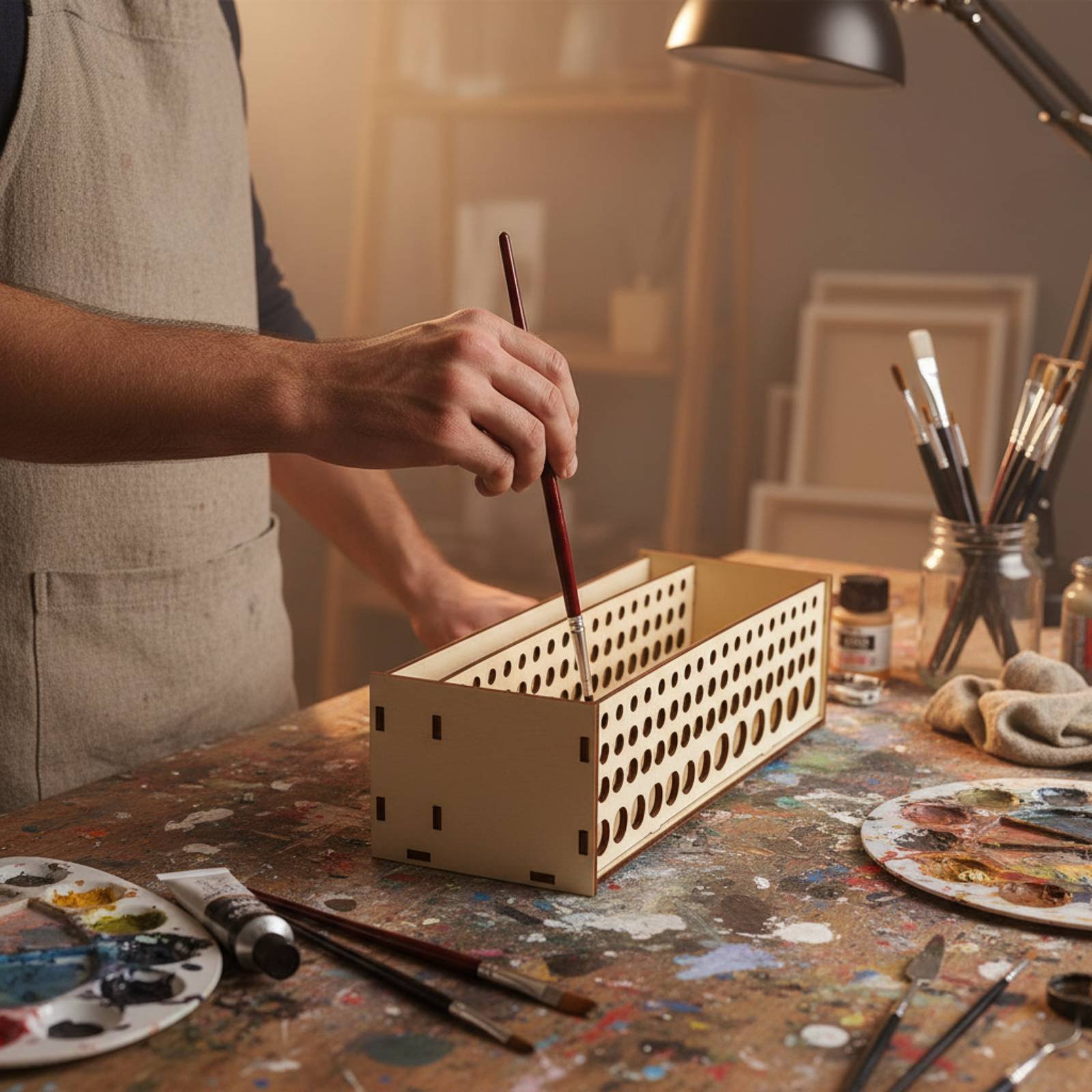 Stojak na pędzle z 67 otworami – Art Craft Room recenzja i cena